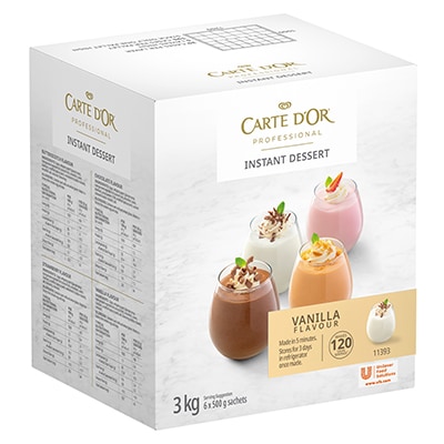 CARTE D'OR Vanilla Instant Dessert - 3 Kg - Carte D’Or Instant Desserts are profitable, great tasting and quick to make.